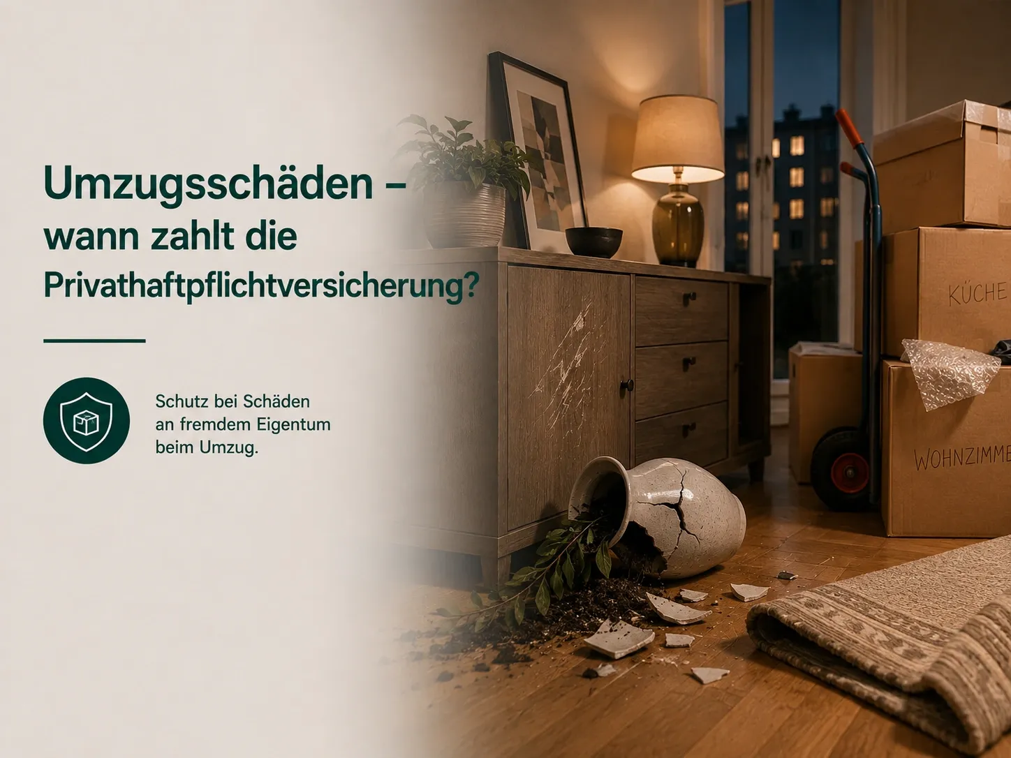 Umzugsschäden und Versicherungsschutz durch die Privathaftpflichtversicherung