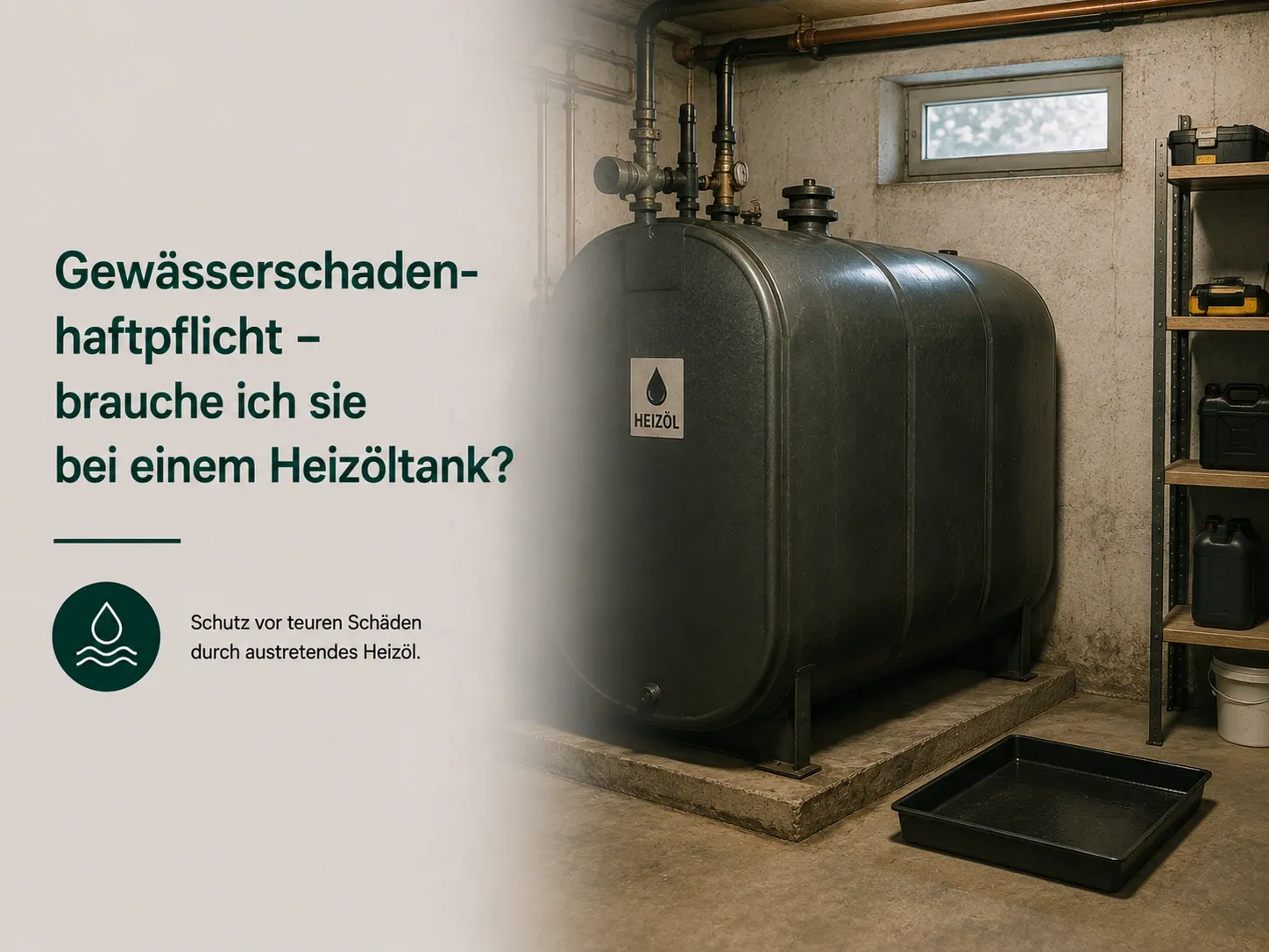 Gewässerschadenhaftpflicht für Hausbesitzer mit Heizöltank